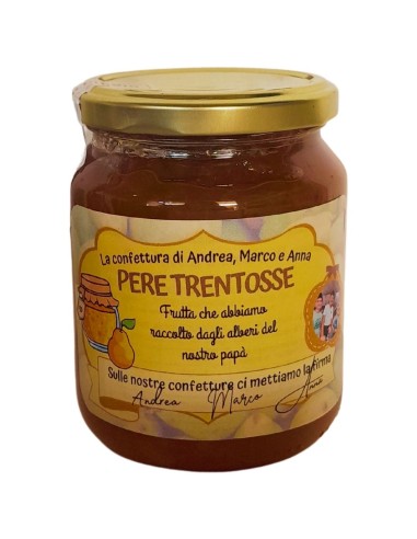 Marmellata di Pere Trentosse 100% Naturale